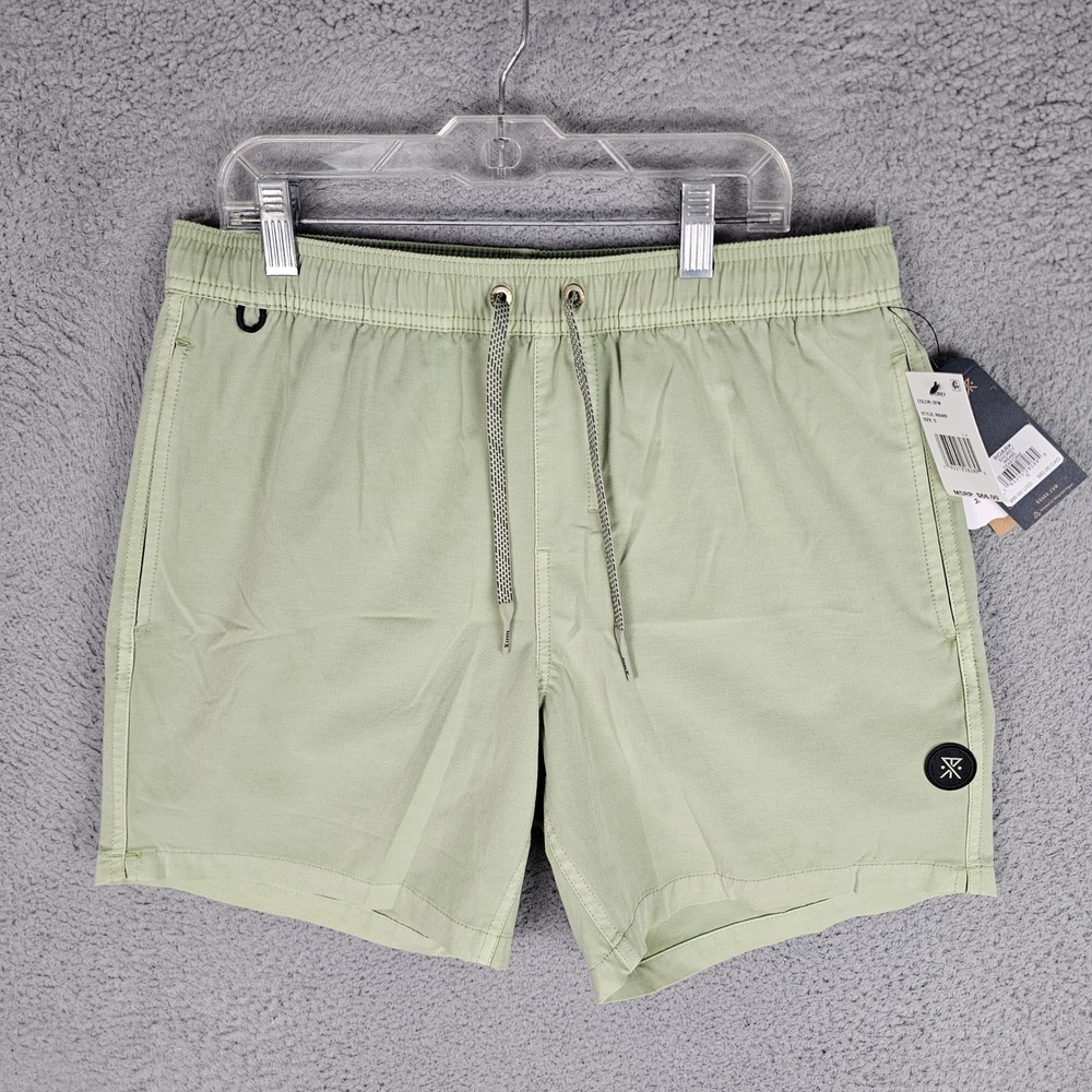 Roark Shorts Mens S Green Shorey Boardshort Series Seafoam RB480 Elastic Waist